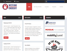 Tablet Screenshot of crossfitwestend.com